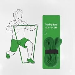 Arkagan 54 kg Direnç Bandı, Barfiks Direnç Bandı, Kas Geliştirme Direnç Lastiği, Fitness Egzersiz Bandı